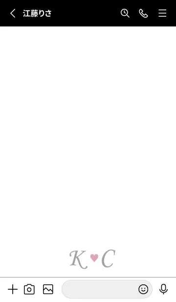 [LINE着せ替え] LOVE INITIAL-K&C イニシャル 8の画像2