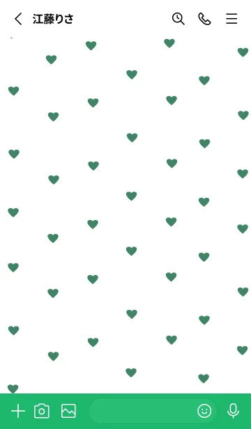 [LINE着せ替え] pattern_heart ::greenの画像2