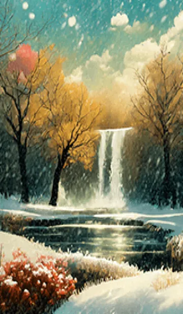 [LINE着せ替え] 優美な冬の風景の着せかえ(Winter-2144)の画像1