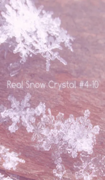 [LINE着せ替え] Real Snow Crystal #4-10の画像1