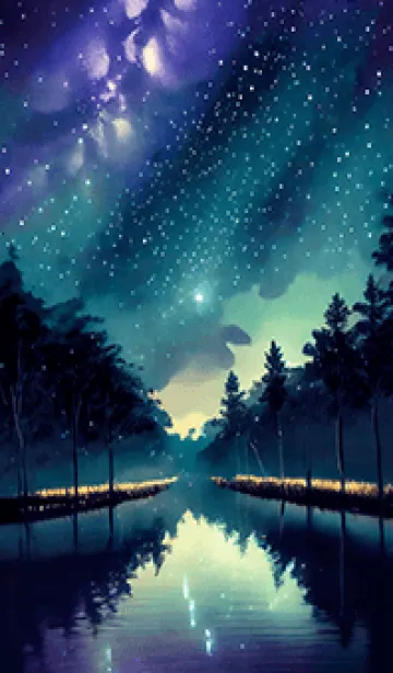 [LINE着せ替え] 穏やかな夜景の着せかえ/198の画像1