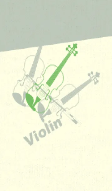 [LINE着せ替え] Violin 3カラー ディープピーグリーンの画像1