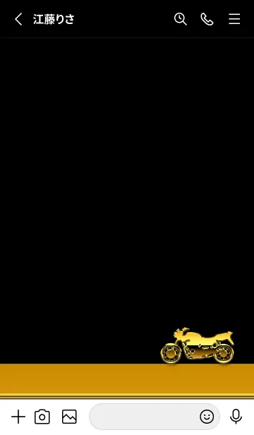 [LINE着せ替え] バイク BIKE GOLD2*の画像2