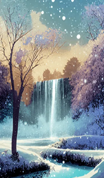 [LINE着せ替え] 優美な冬の風景の着せかえ(Winter-2141)の画像1