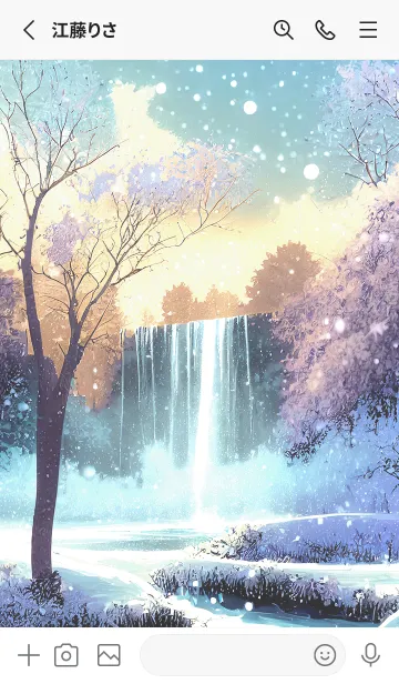 [LINE着せ替え] 優美な冬の風景の着せかえ(Winter-2141)の画像2