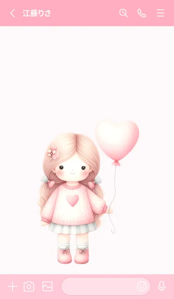 [LINE着せ替え] sweet love-mの画像2