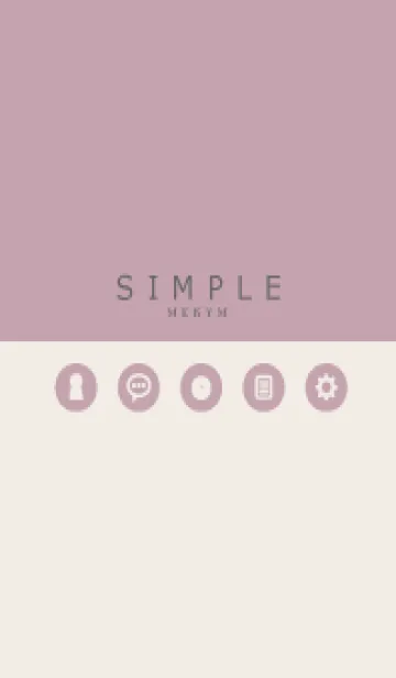 [LINE着せ替え] SIMPLE-ICON PINK 16の画像1