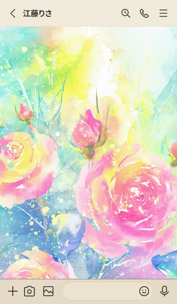 [LINE着せ替え] 薔薇(バラ)の花の着せかえ(R2143)の画像2