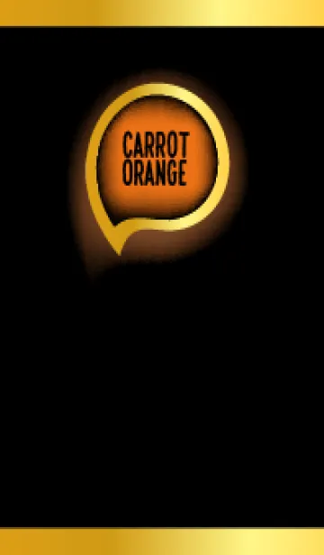 [LINE着せ替え] Carrot Orange Gold In Black Theme (JP)の画像1