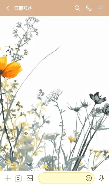 [LINE着せ替え] flower flora theme 2 (JP)の画像2