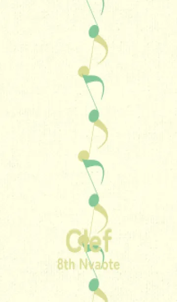 [LINE着せ替え] 八分音符1 葦葉色の画像1