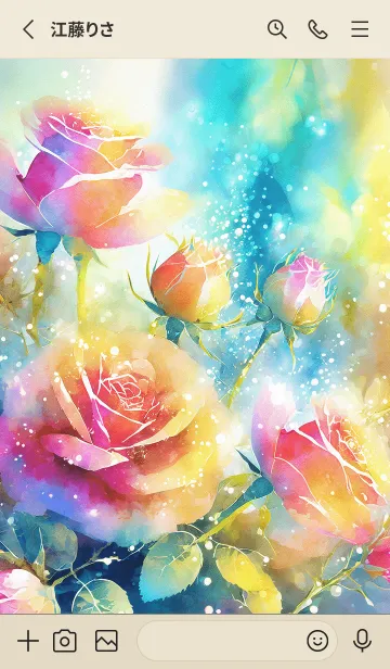 [LINE着せ替え] 薔薇(バラ)の花の着せかえ(R2148)の画像2