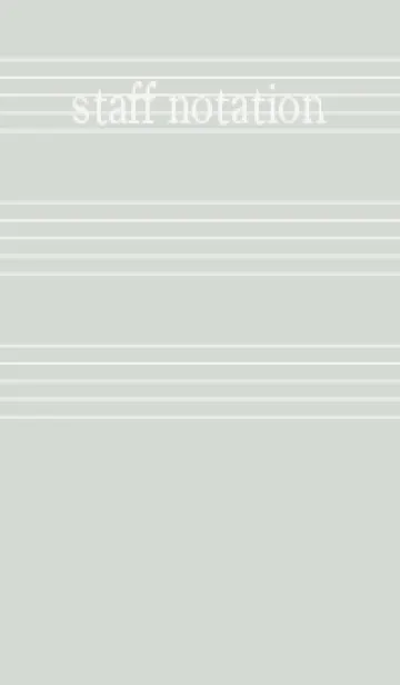 [LINE着せ替え] 五線譜1 ペールミストホワイトの画像1