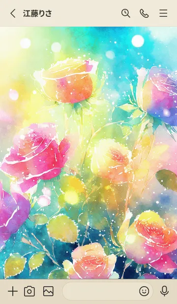 [LINE着せ替え] 薔薇(バラ)の花の着せかえ(R2153)の画像2