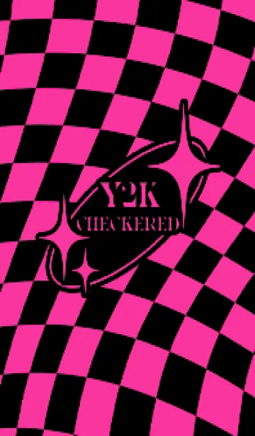 [LINE着せ替え] ✦ Y2K CHECKERED ✦ 02 PINK 2 ✦の画像1