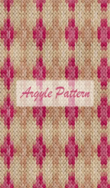 [LINE着せ替え] argyle pattern embroidery 102の画像1