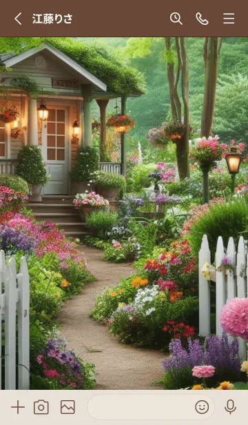 [LINE着せ替え] FLOWER GARDEN -hisatoto- 70の画像2