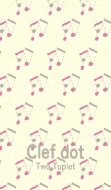 [LINE着せ替え] 2連符柄  ロータスピンクの画像1