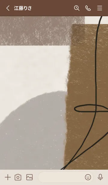 [LINE着せ替え] 大人シックなアート着せかえの画像2