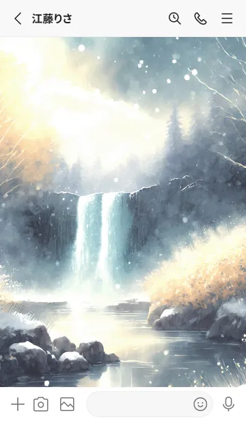 [LINE着せ替え] 優美な冬の風景の着せかえ(Winter-2162)の画像2