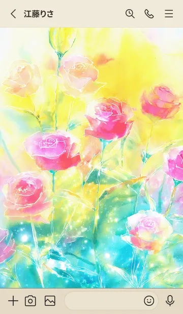 [LINE着せ替え] 薔薇(バラ)の花の着せかえ(R2156)の画像2