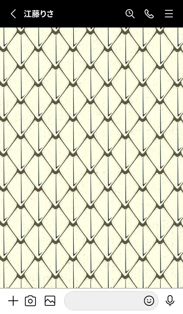 [LINE着せ替え] シンプルな龍鱗 タウニーオリーブの画像2