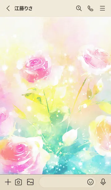 [LINE着せ替え] 薔薇(バラ)の花の着せかえ(R2161)の画像2