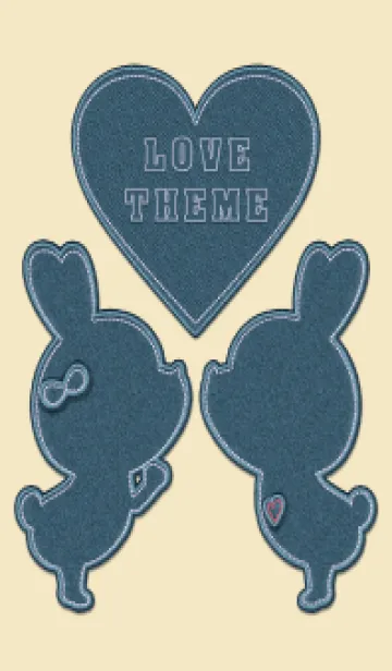 [LINE着せ替え] Love Theme jeans 62の画像1