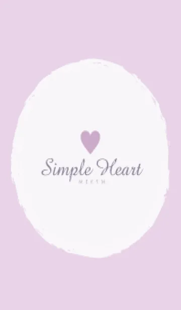 [LINE着せ替え] Simple Heart Dusky Purple-NATURALの画像1