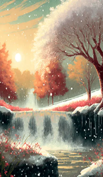 [LINE着せ替え] 優美な冬の風景の着せかえ(Winter-2173)の画像1