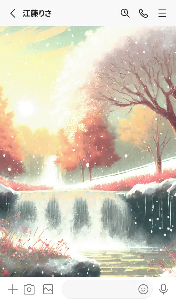 [LINE着せ替え] 優美な冬の風景の着せかえ(Winter-2173)の画像2