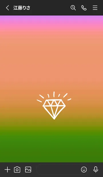 [LINE着せ替え] グラデーション ダイアモンド  /4の画像2