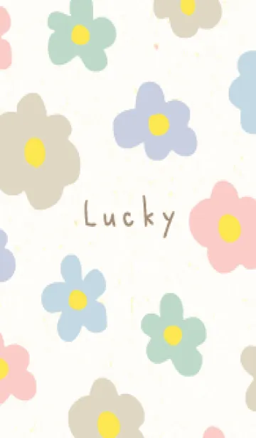 [LINE着せ替え] 北欧風 お花カラフル10の画像1