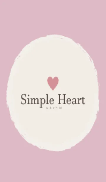 [LINE着せ替え] Simple Heart Dusky Pink-NATURALの画像1