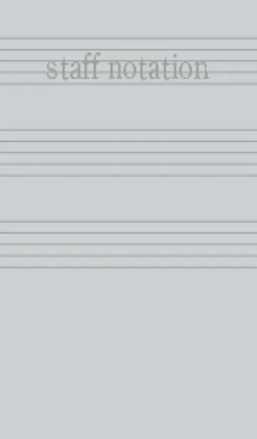 [LINE着せ替え] 五線譜1 スカイグレイの画像1