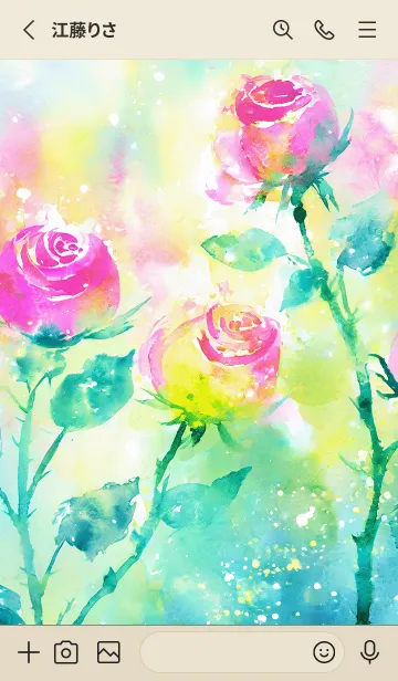 [LINE着せ替え] 薔薇(バラ)の花の着せかえ(R2167)の画像2