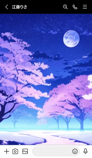 [LINE着せ替え] 冬のサクラ #BUSaC11。の画像2