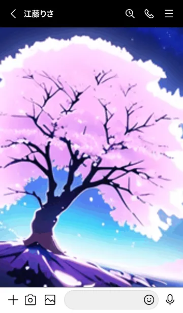 [LINE着せ替え] 冬のサクラ #BUSaC19。の画像2