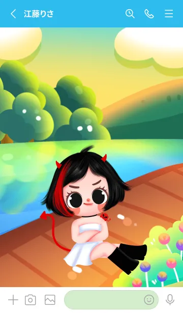 [LINE着せ替え] Littlebakery girl with witch grandmotherの画像2