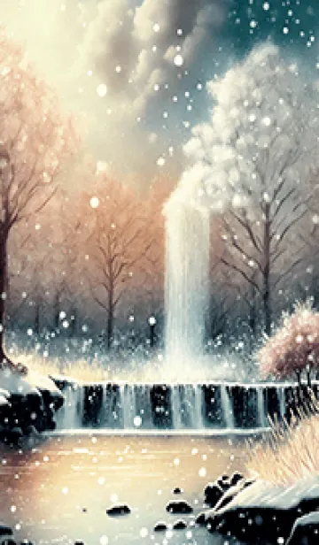 [LINE着せ替え] 優美な冬の風景の着せかえ(Winter-2178)の画像1