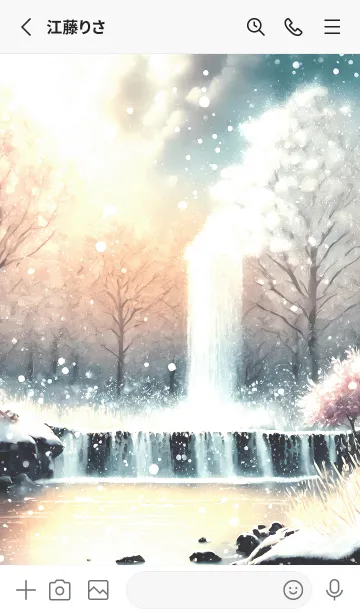 [LINE着せ替え] 優美な冬の風景の着せかえ(Winter-2178)の画像2