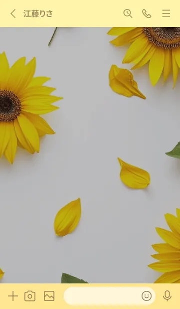 [LINE着せ替え] sunflower theme theme(Jp)の画像2