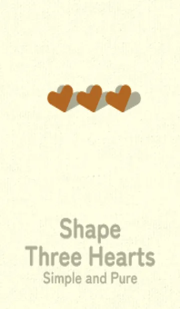 [LINE着せ替え] 3つのハート型の着せかえ オータムリーフの画像1