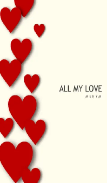 [LINE着せ替え] ALL MY LOVE-REDHEART 21の画像1