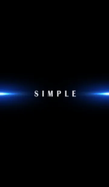 [LINE着せ替え] SIMPLE BLUE LIGHT-BLACK 2の画像1