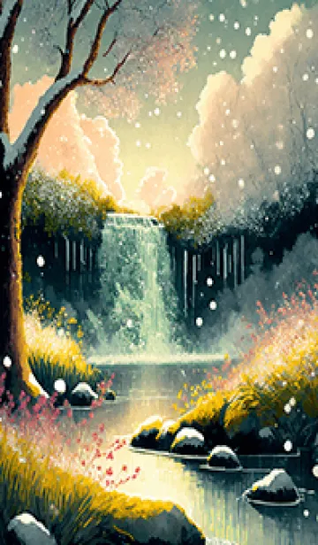 [LINE着せ替え] 優美な冬の風景の着せかえ(Winter-2186)の画像1