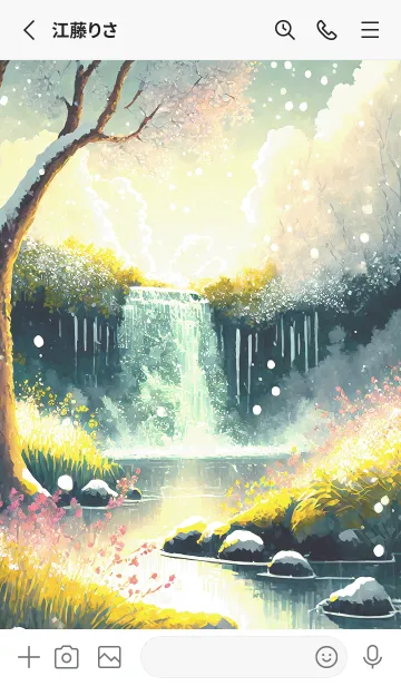 [LINE着せ替え] 優美な冬の風景の着せかえ(Winter-2186)の画像2