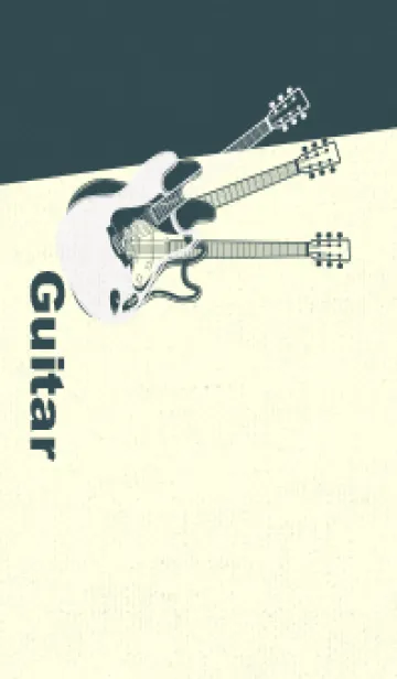 [LINE着せ替え] エレキギター Line  パールホワイトの画像1