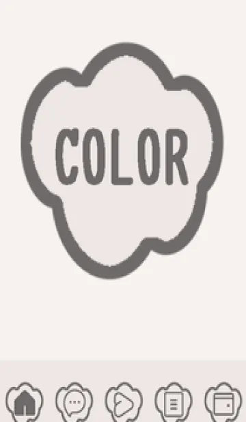 [LINE着せ替え] beige color U46の画像1