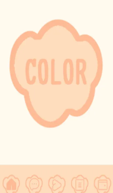 [LINE着せ替え] beige color U49の画像1